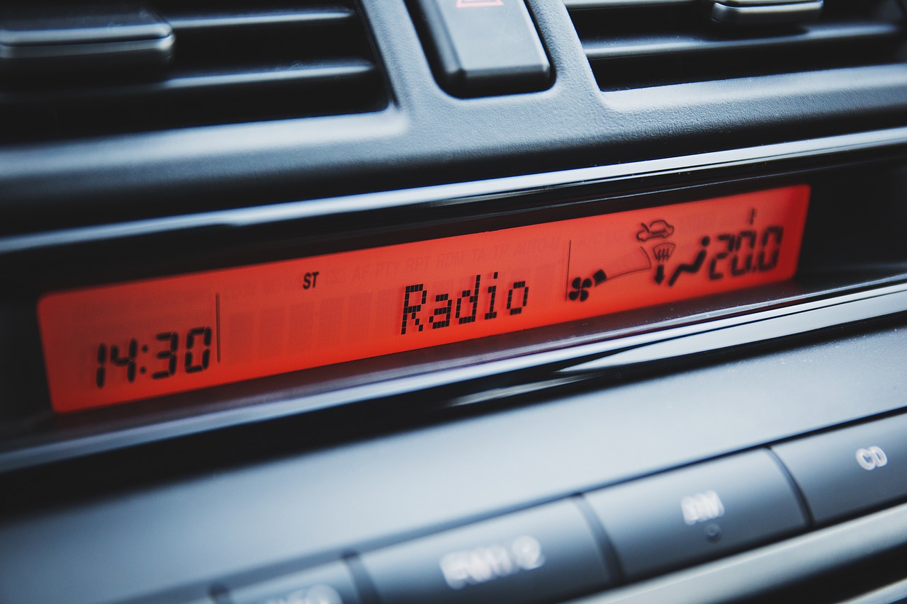 car dashboard radio free photo