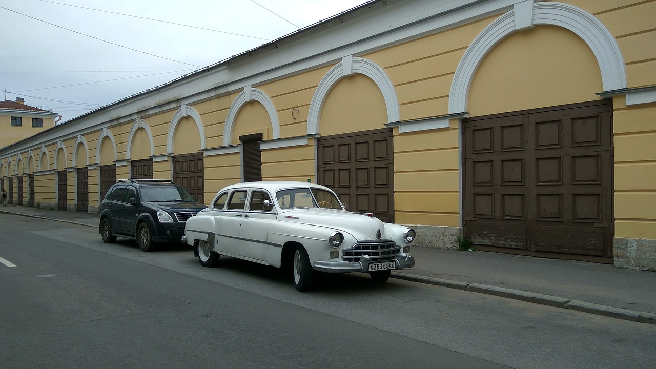 car retro city free photo