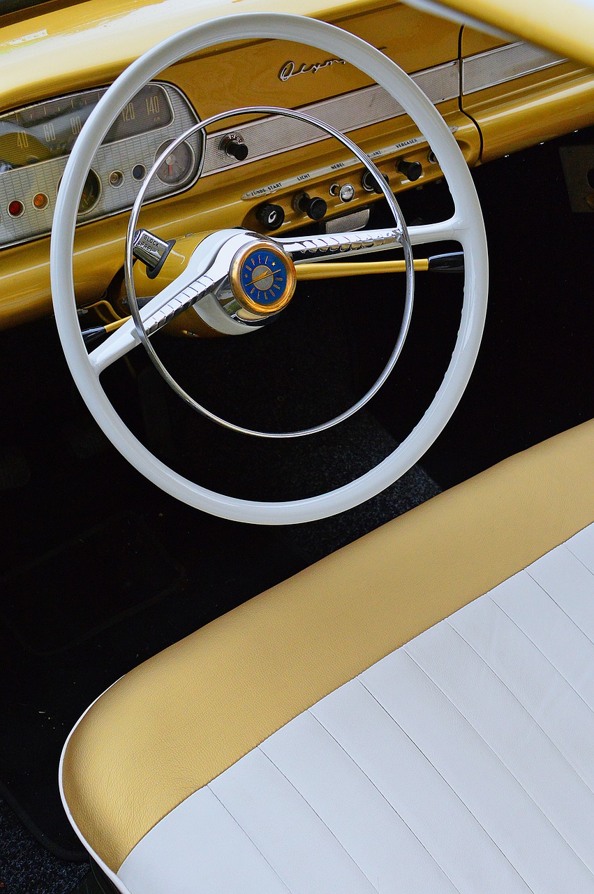 car oldtimer yellow free photo