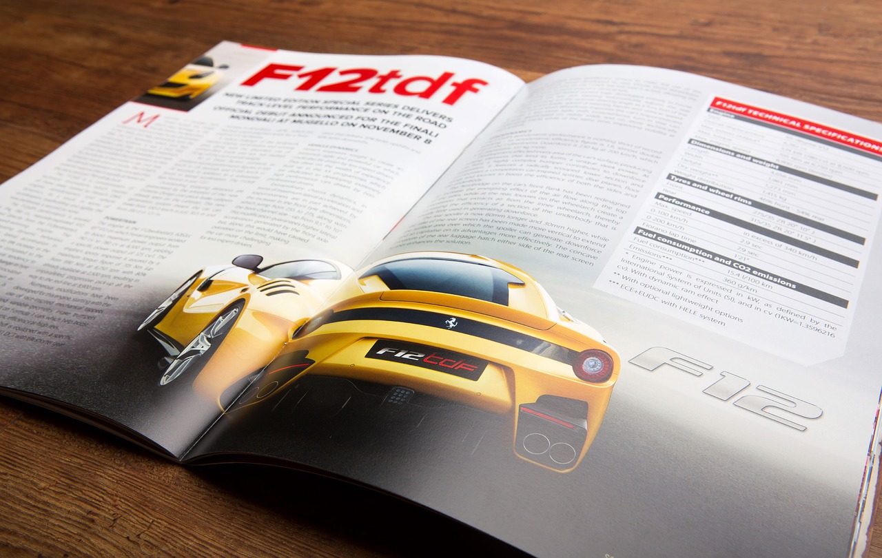 car magazine print free photo