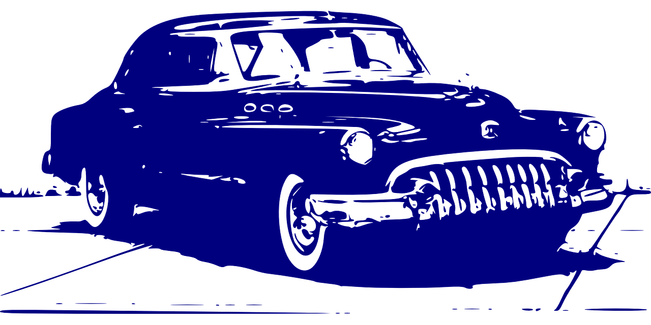 car antique blue free photo