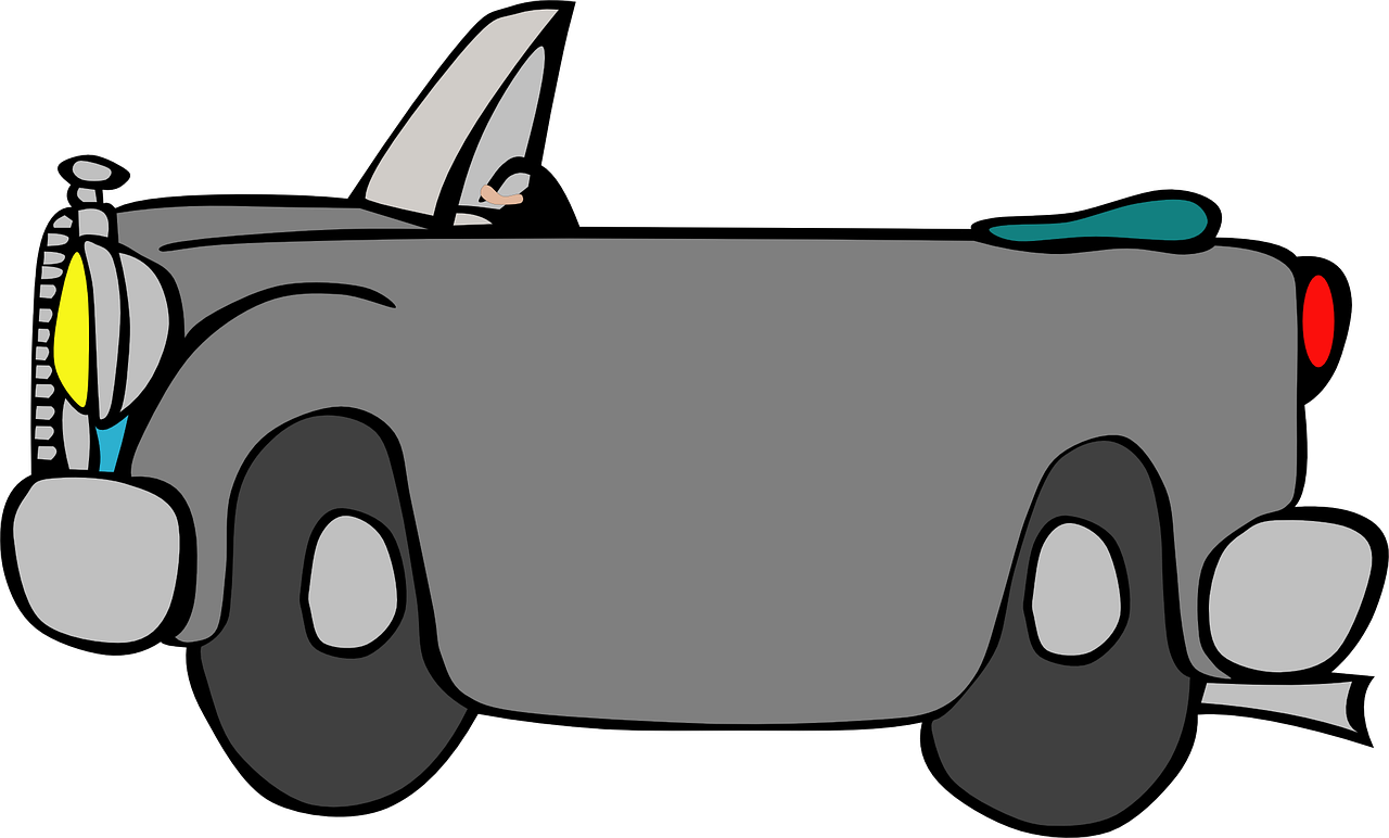 car cabriolet cartoon free photo