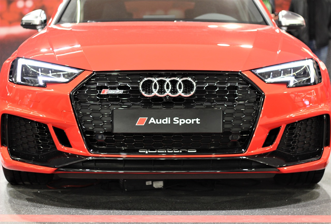 car  audi sport rs4 quattro  auto show zagreb 2018 free photo