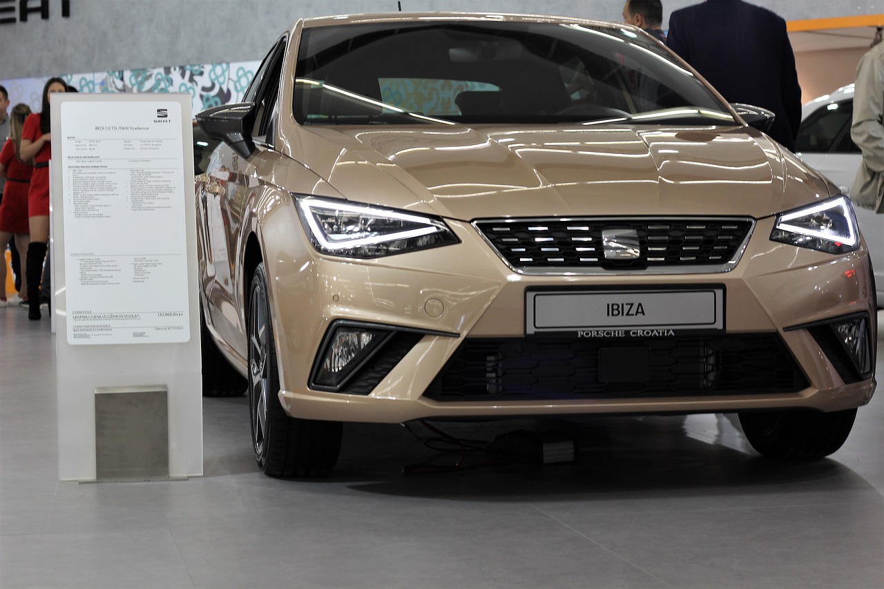 car  seat ibiza  auto show zagreb 2018 free photo