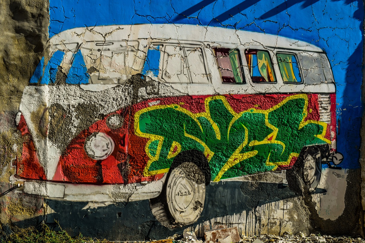 VW Transporter 1989 граффити