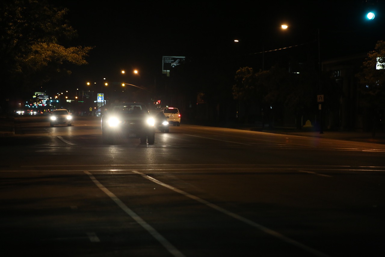 car night headlights free photo