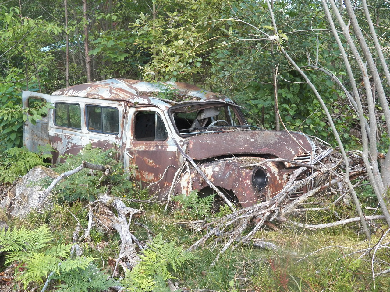 car junk rust free photo