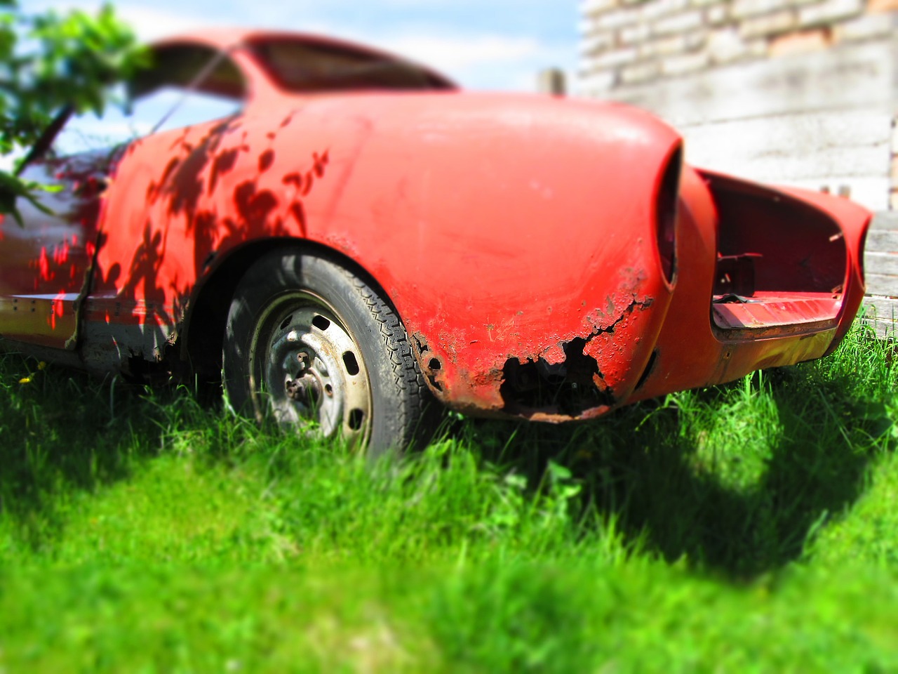 car wreck rust free photo