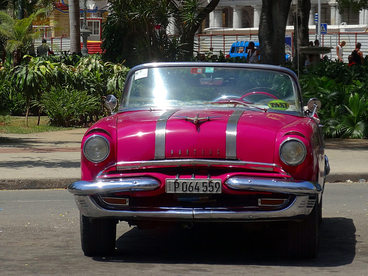 car retro pink free photo