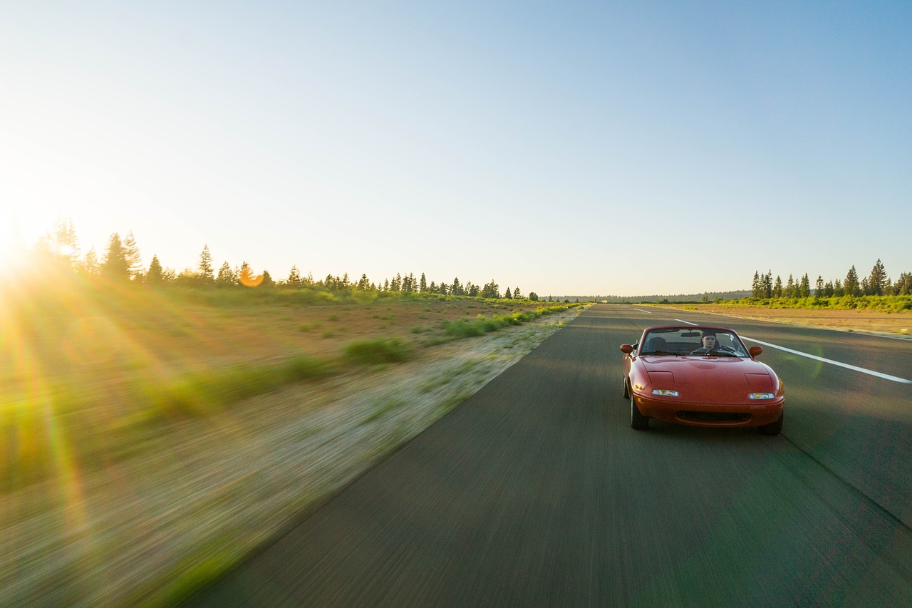 car convertible mazda free photo