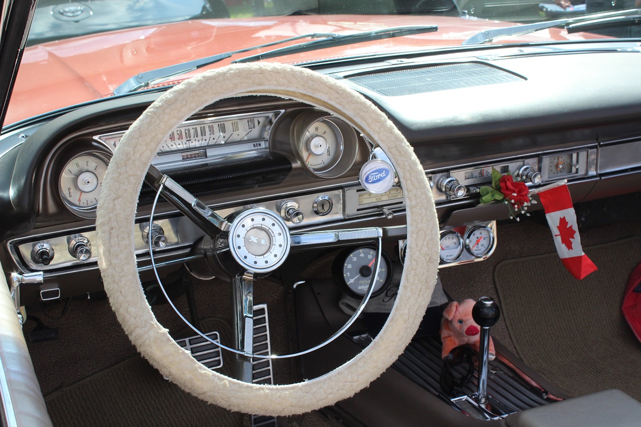 car classic interior free photo