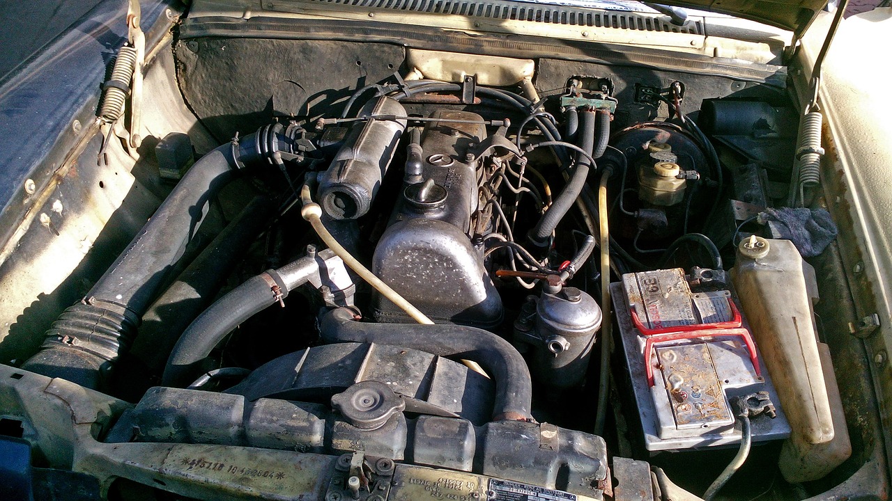 car engine engine compartment old free photo