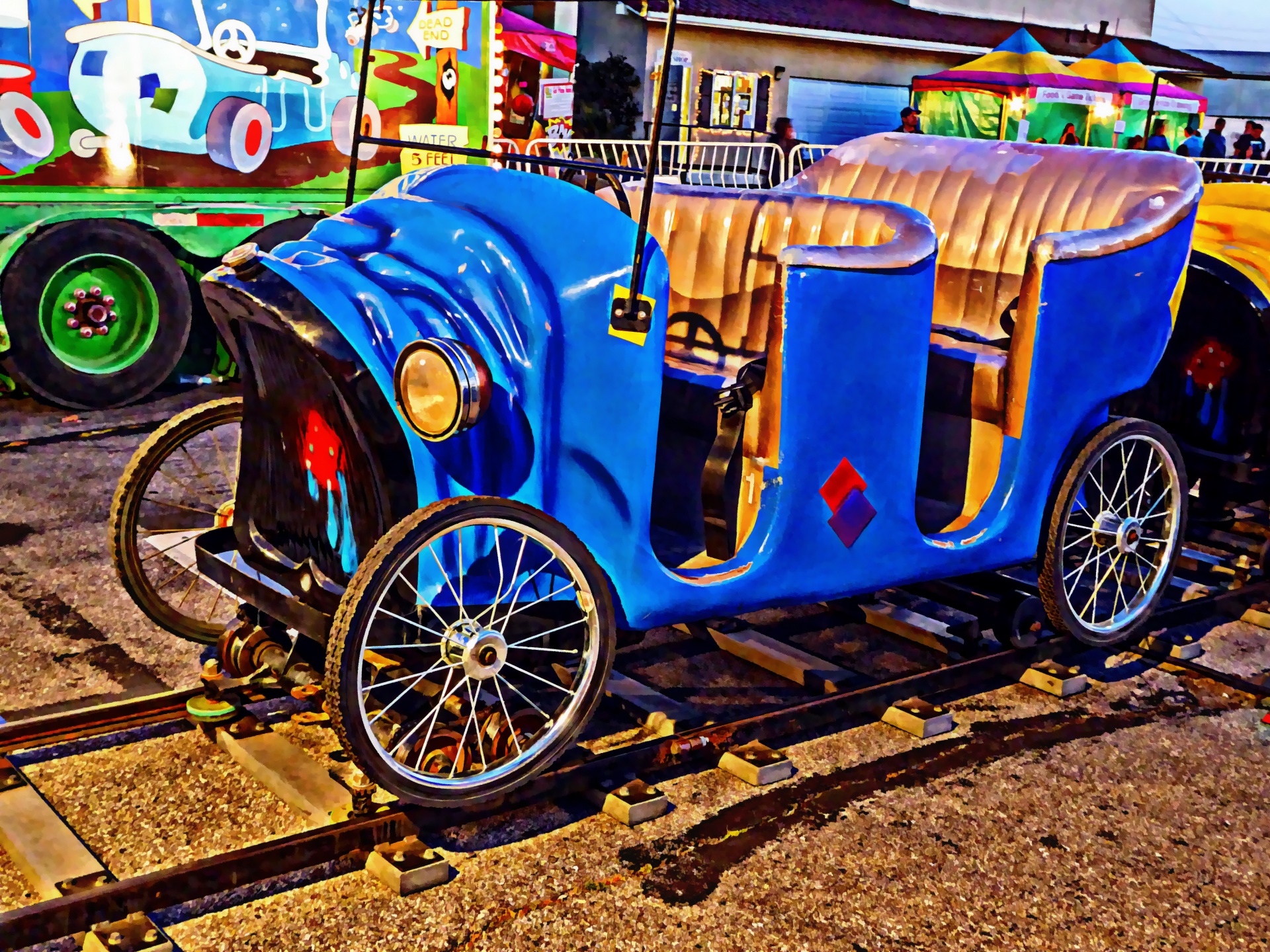 carnival car antique free photo