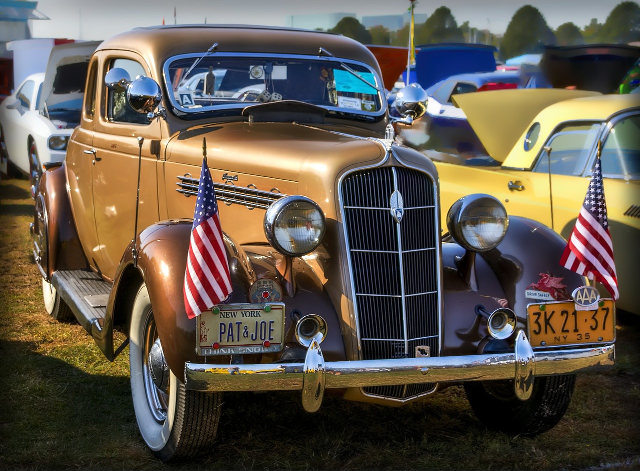 car show automobile vintage free photo