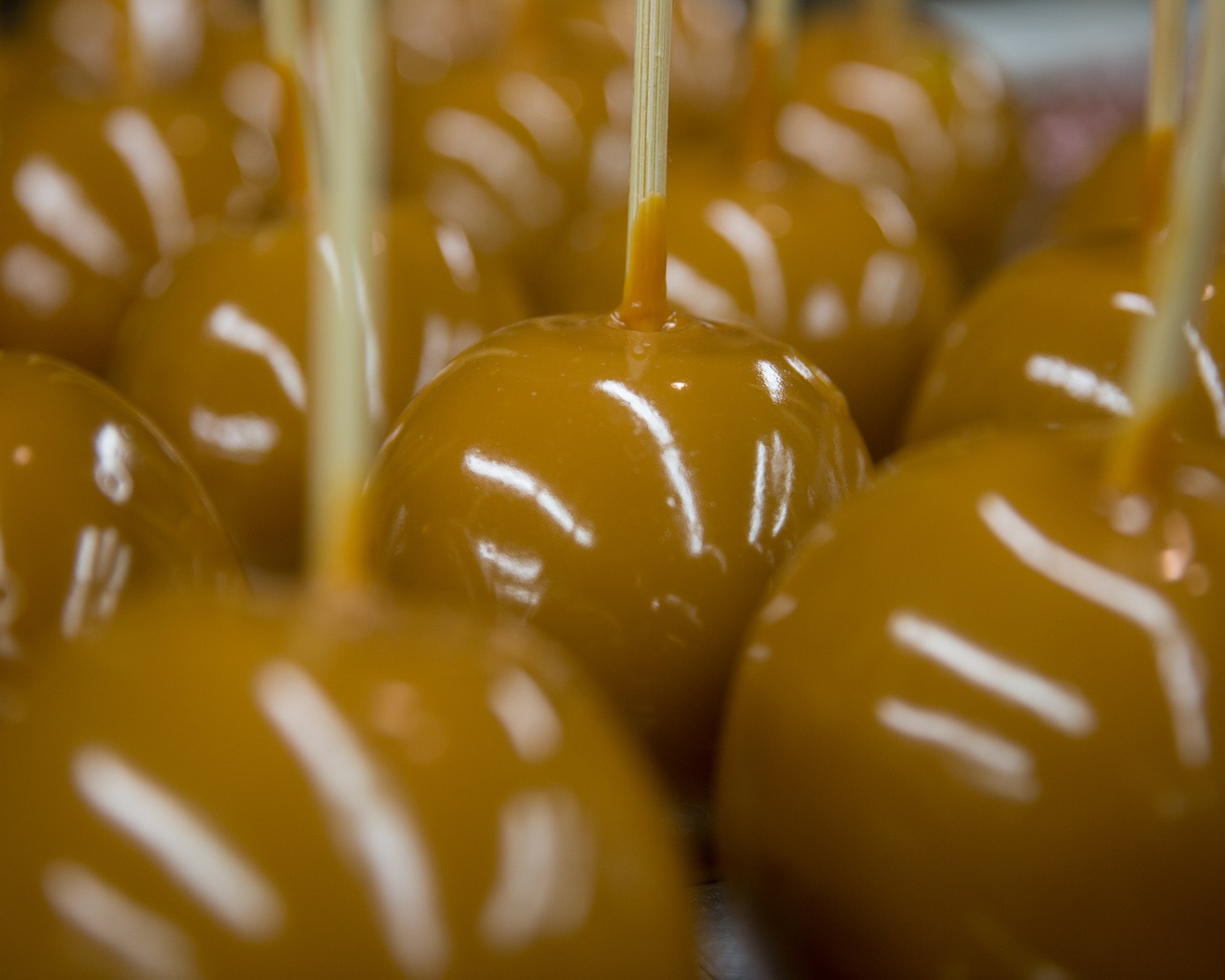 caramel candy apples free photo