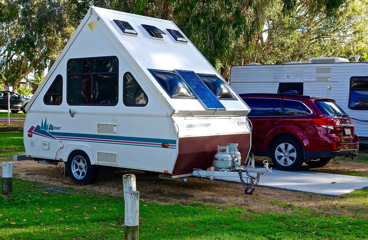 caravan camping rv free photo