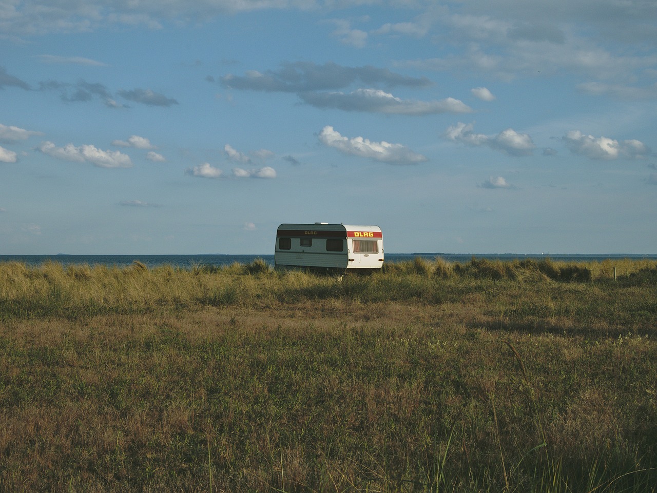 caravan ocean beach free photo