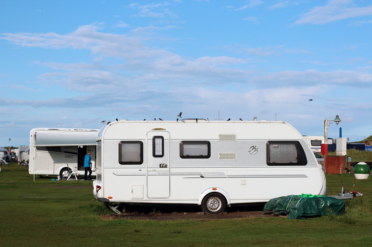 caravan camping campsite free photo