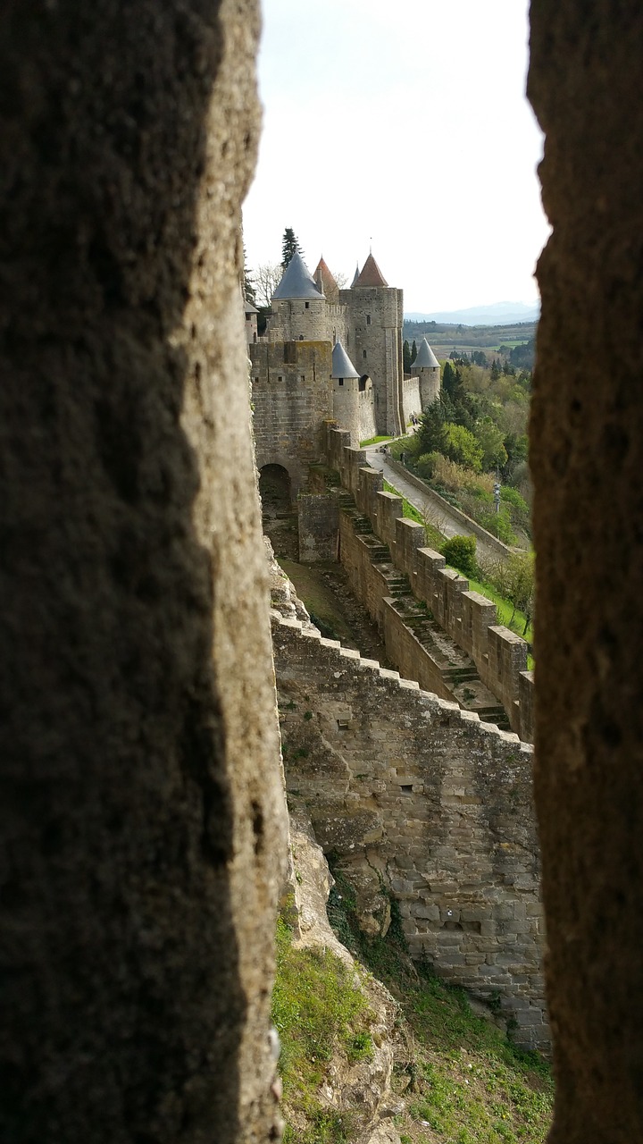 carcasonne castle monument free photo