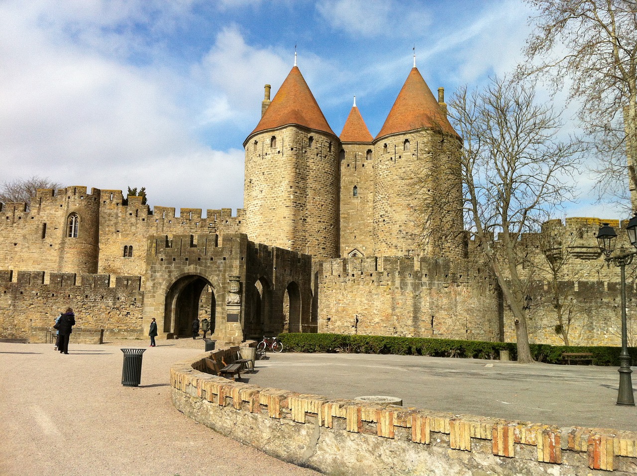 carcassone castle france free photo