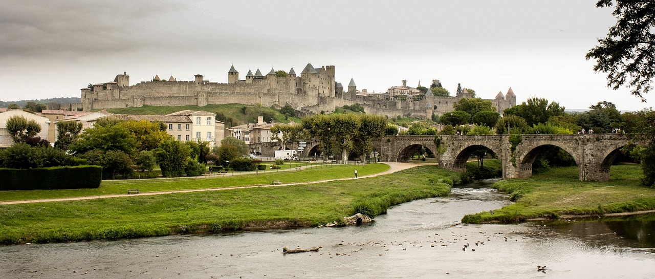 carcassonne france castle free photo