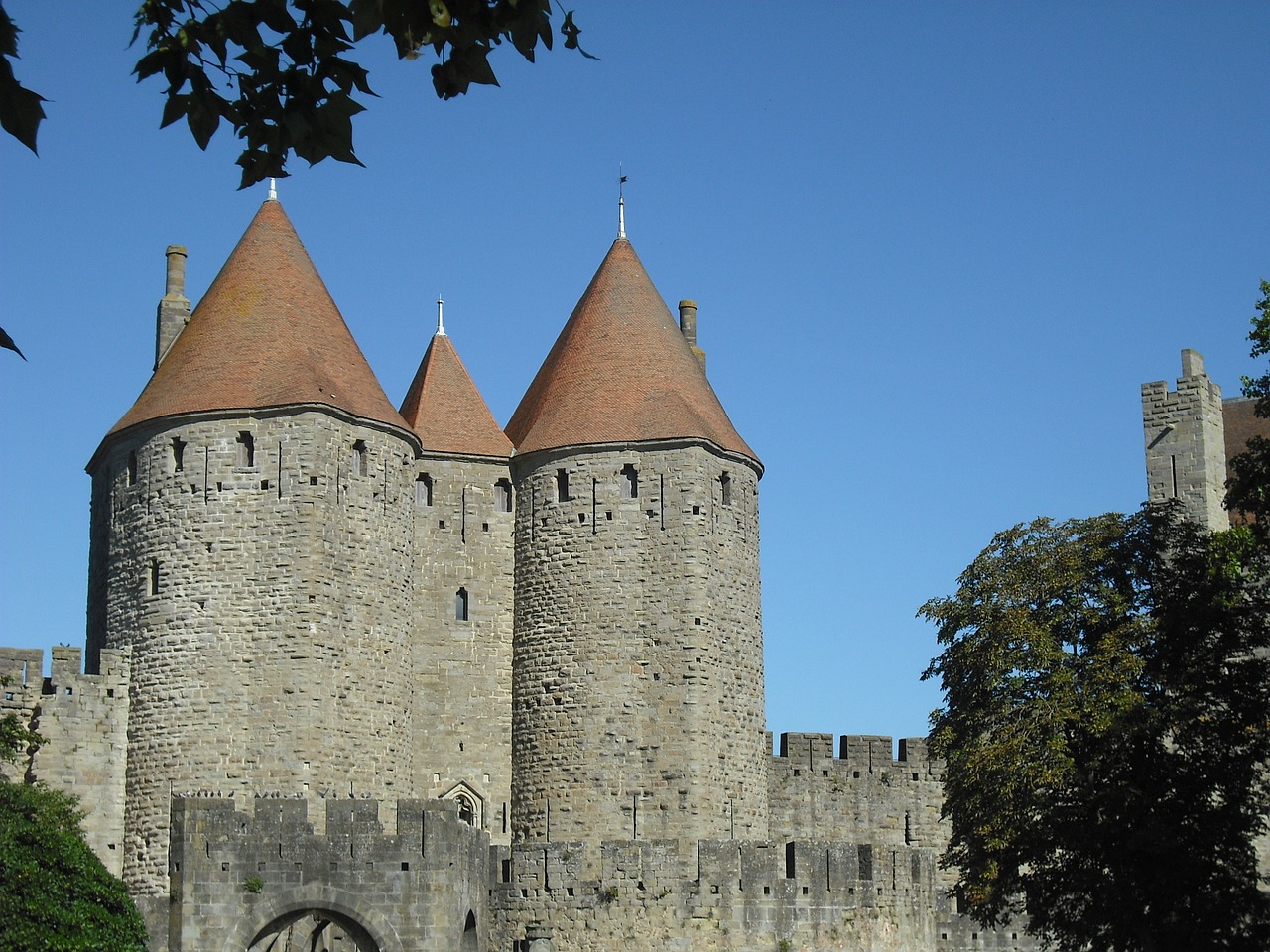 carcassonne castle the world heritage site free photo