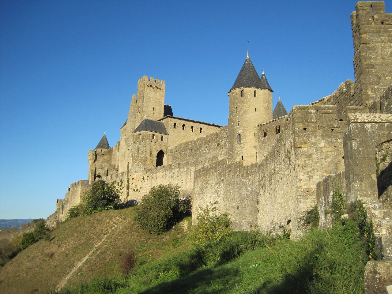 carcassonne city medieval city free photo