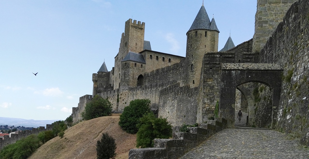 carcassonne france medieval city free photo