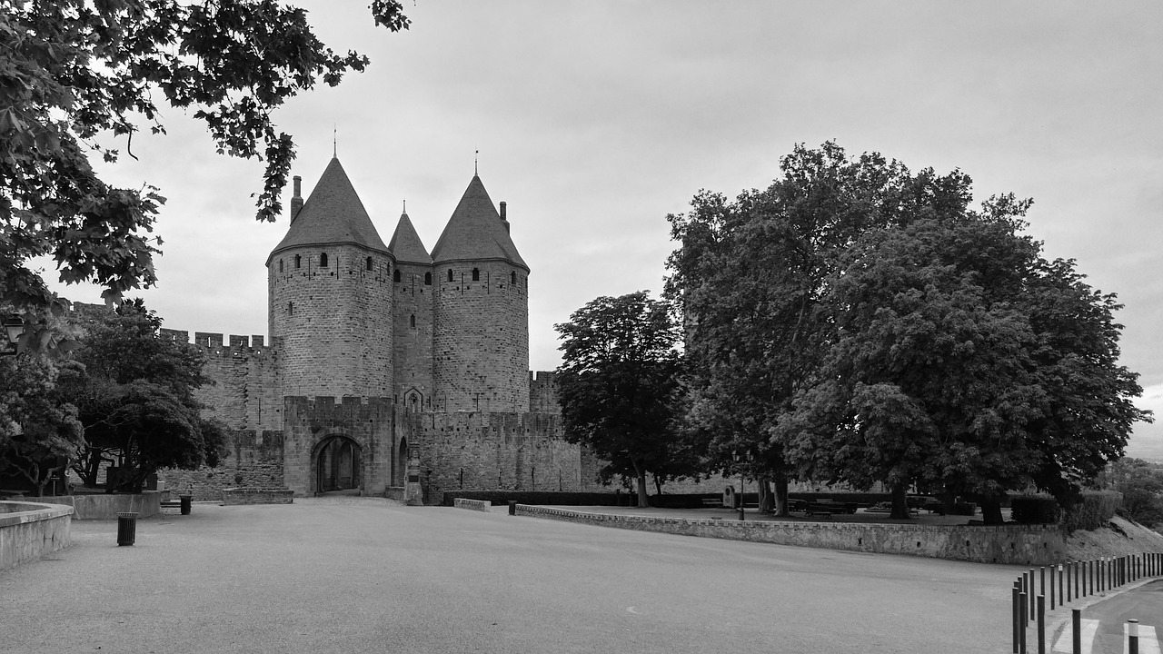 carcassonne france medieval city free photo