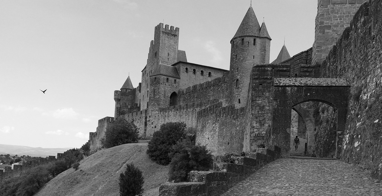 carcassonne france medieval city free photo