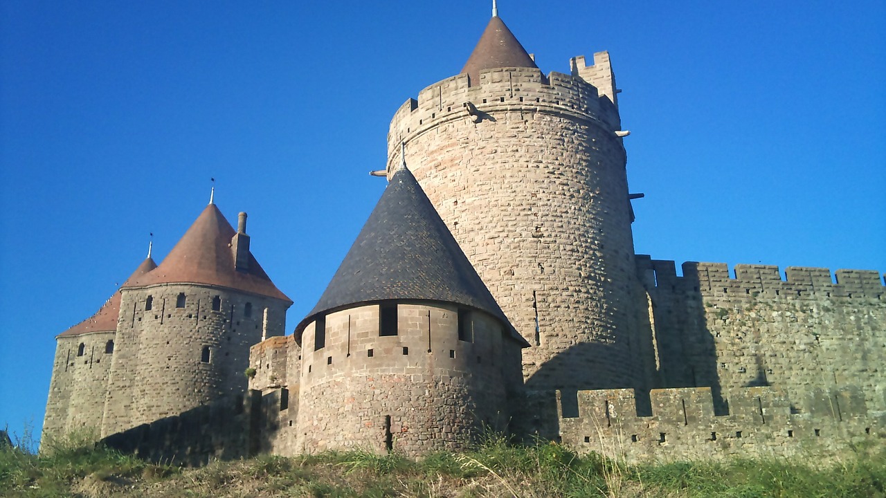 carcassonne castle ancient free photo