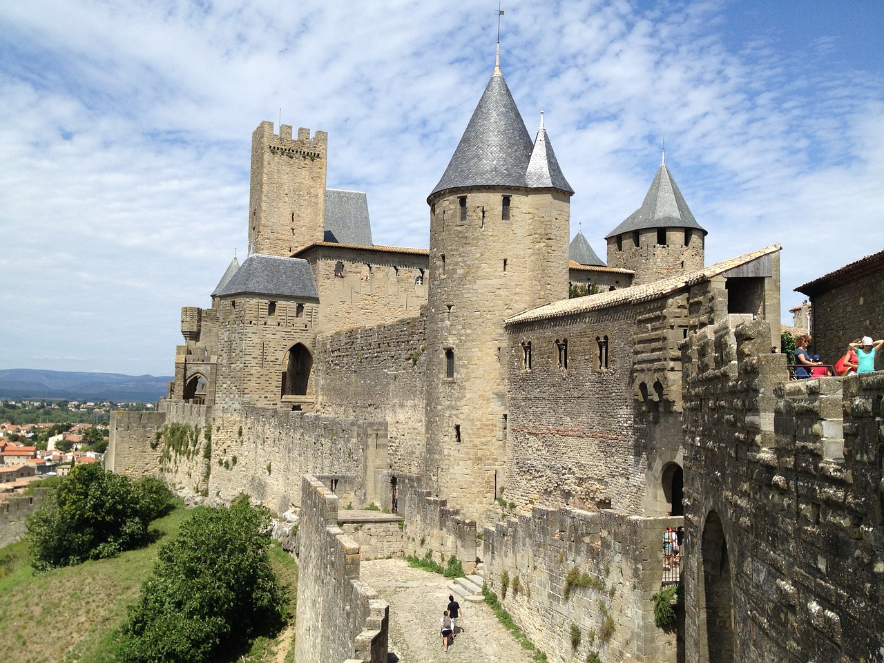 carcassonne medieval castle free photo