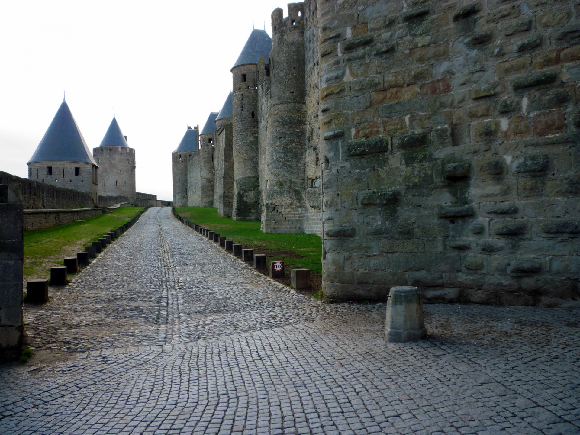 castle carcassonne battlements free photo