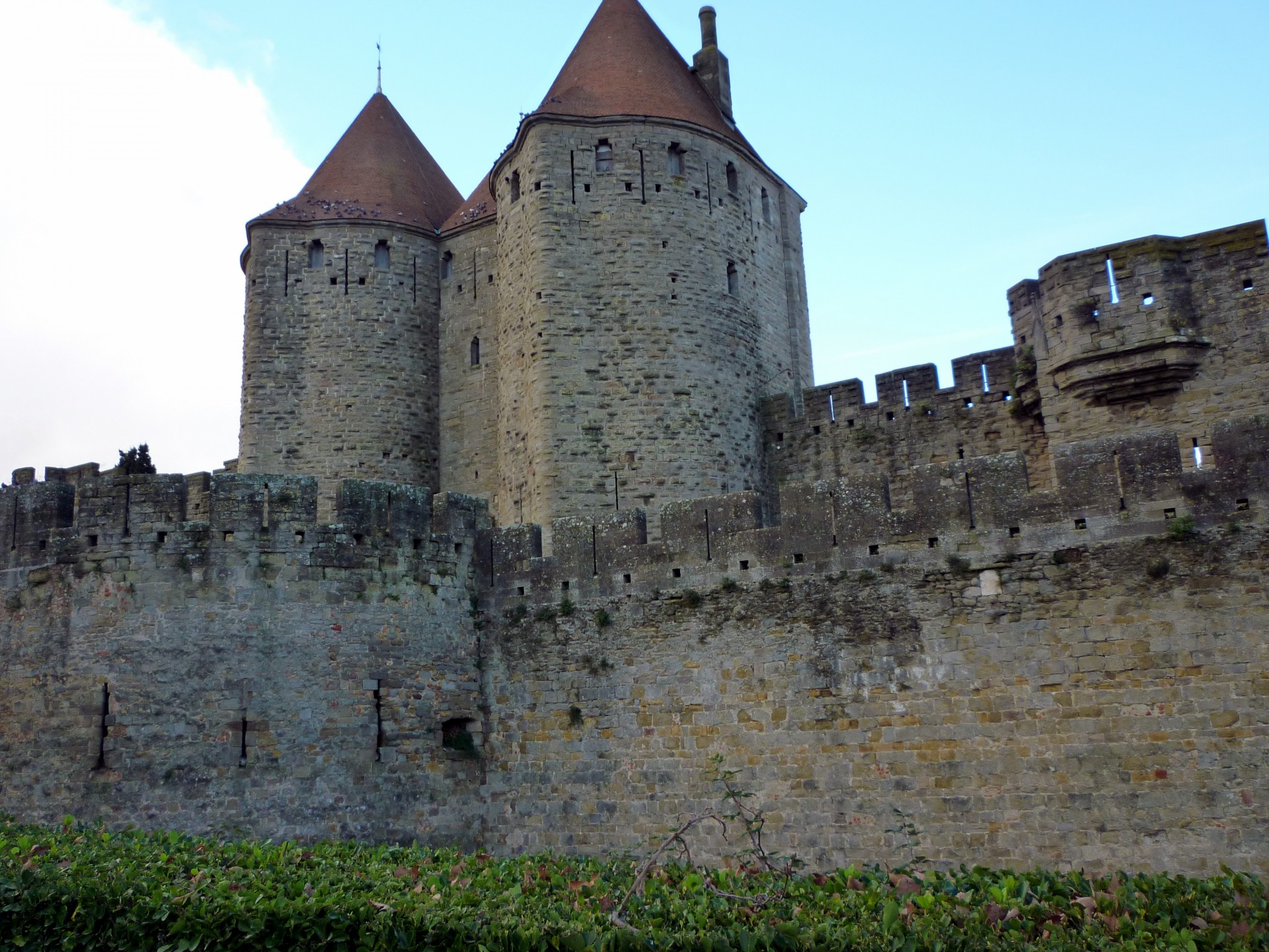 castle carcassonne battlements free photo