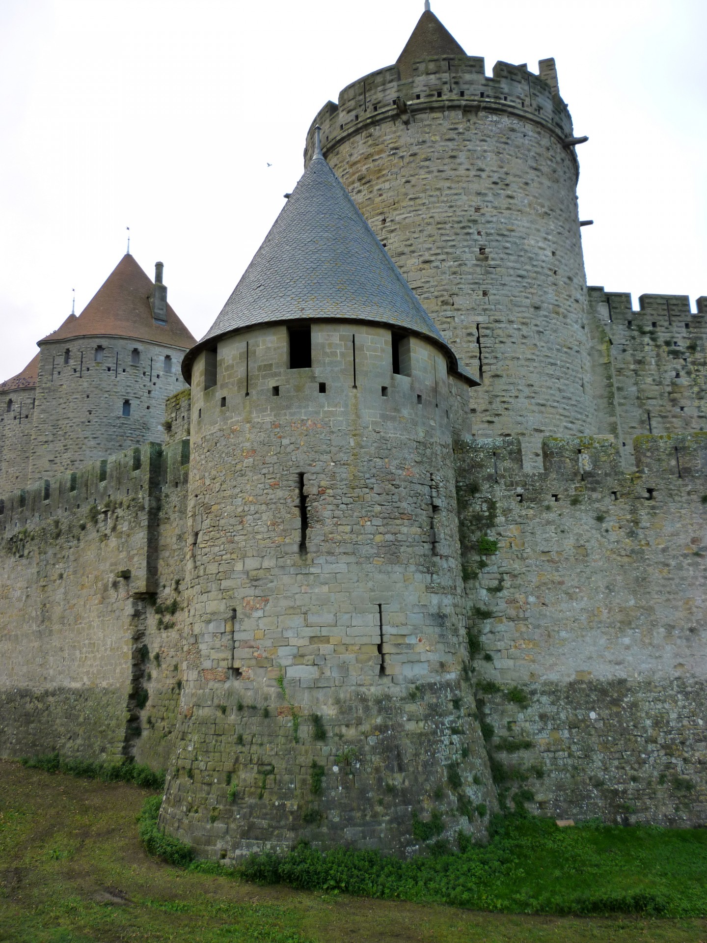 castle carcassonne battlements free photo