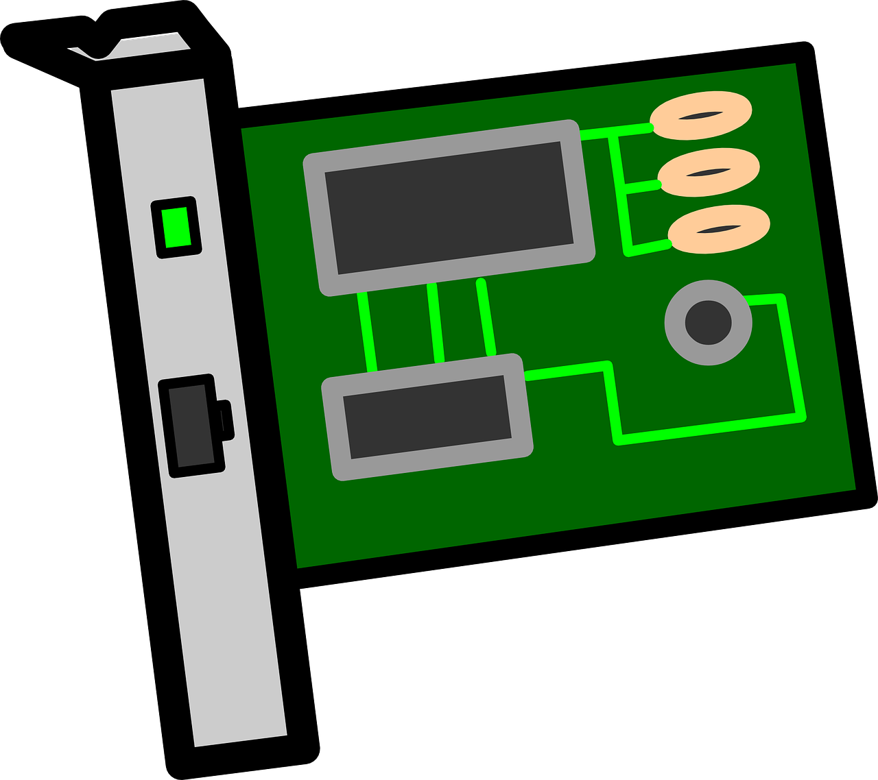 card circuit electronics free photo