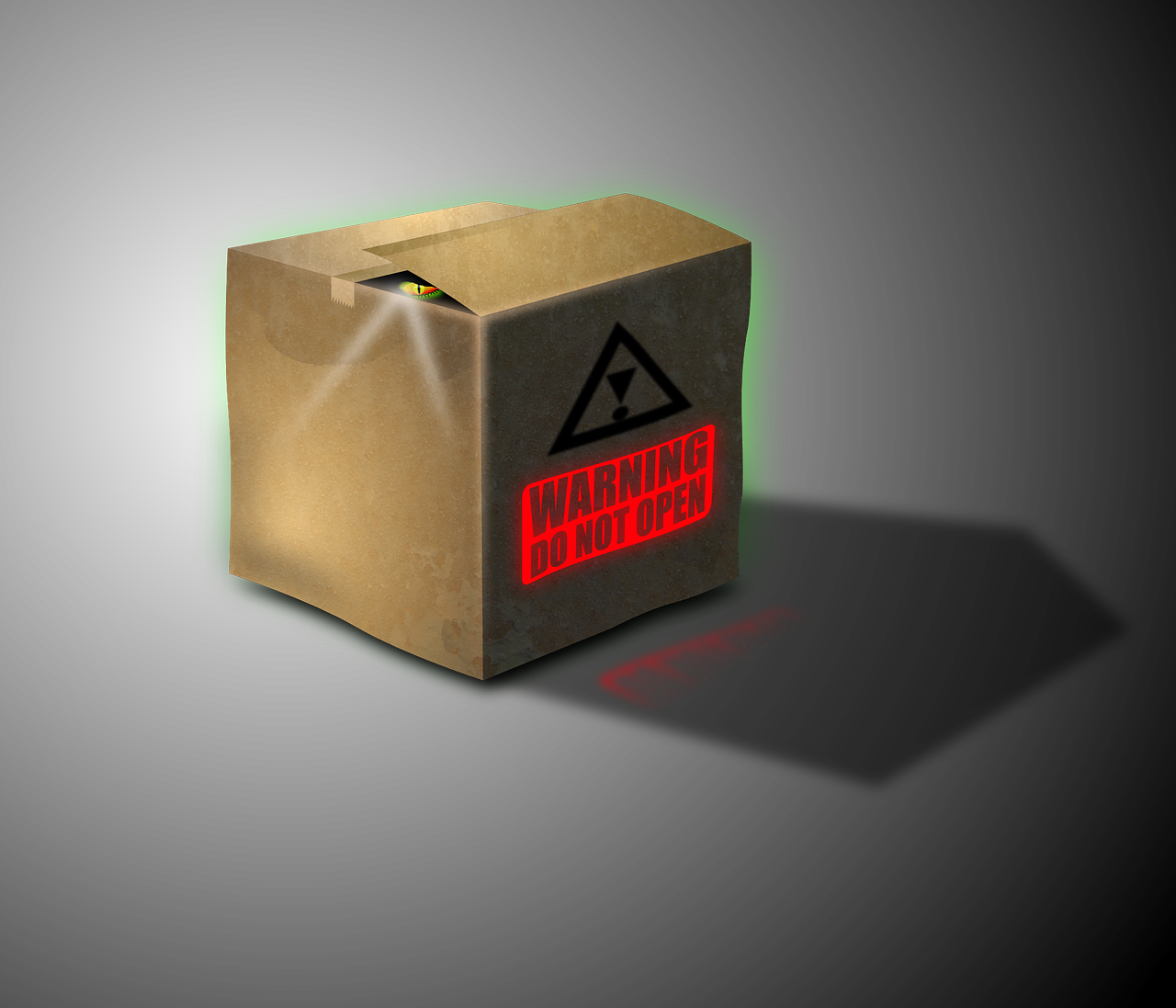 cardboard box mysterious box free photo