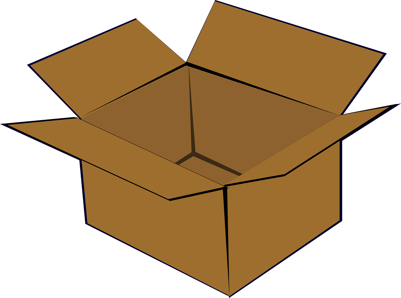 cardboard box box open free photo
