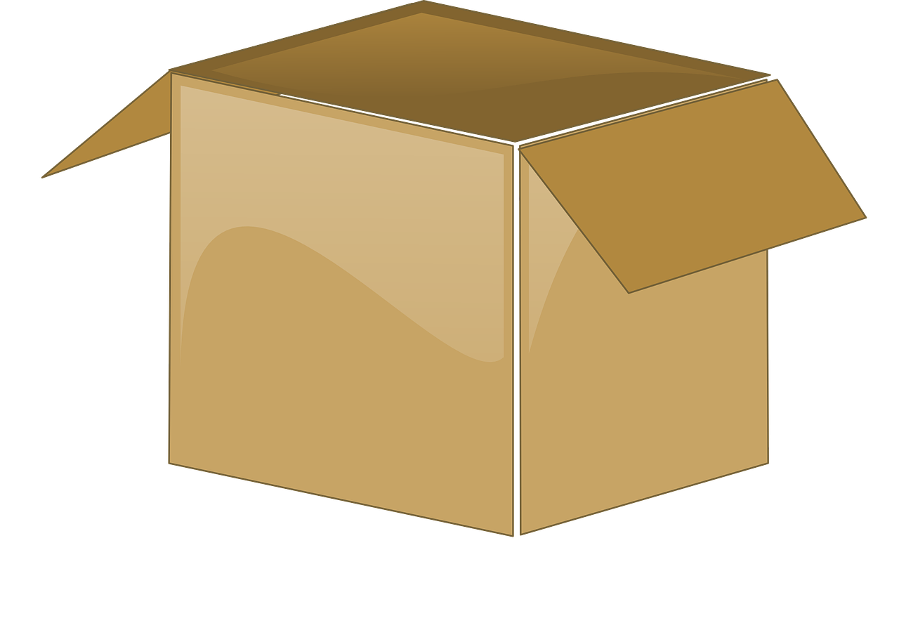 cardboard box open package free photo