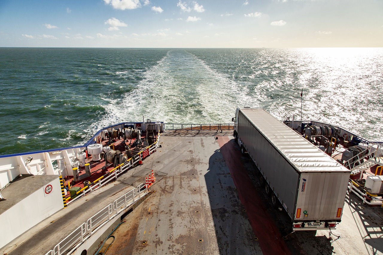 cargo  boat  truck free photo
