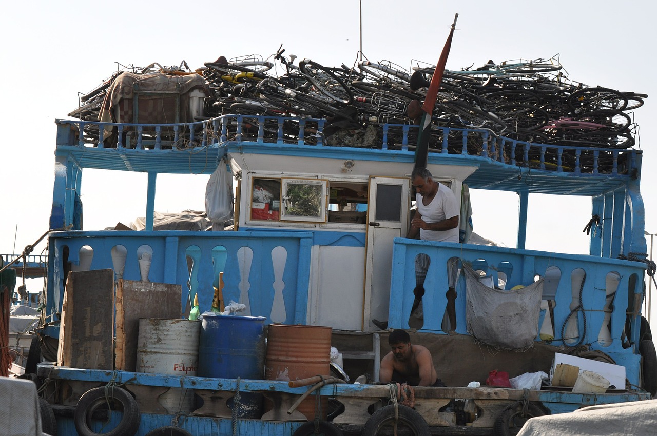 cargo dubai bicycles free photo