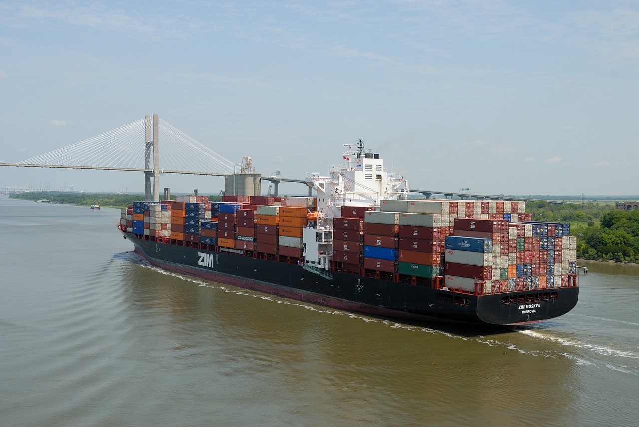 cargo ship freighter savannah free photo