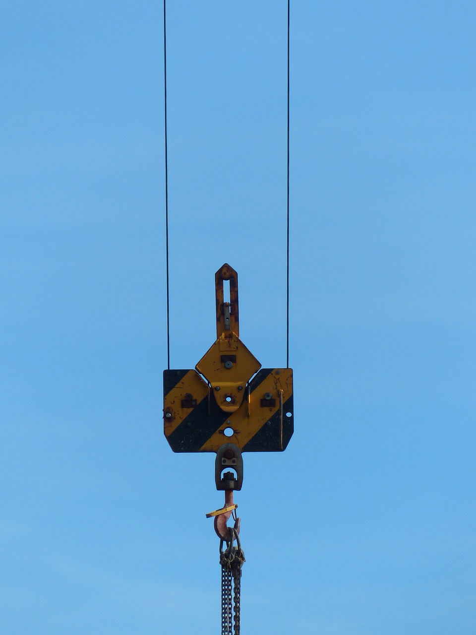 cargo transport hook hoist rope free photo