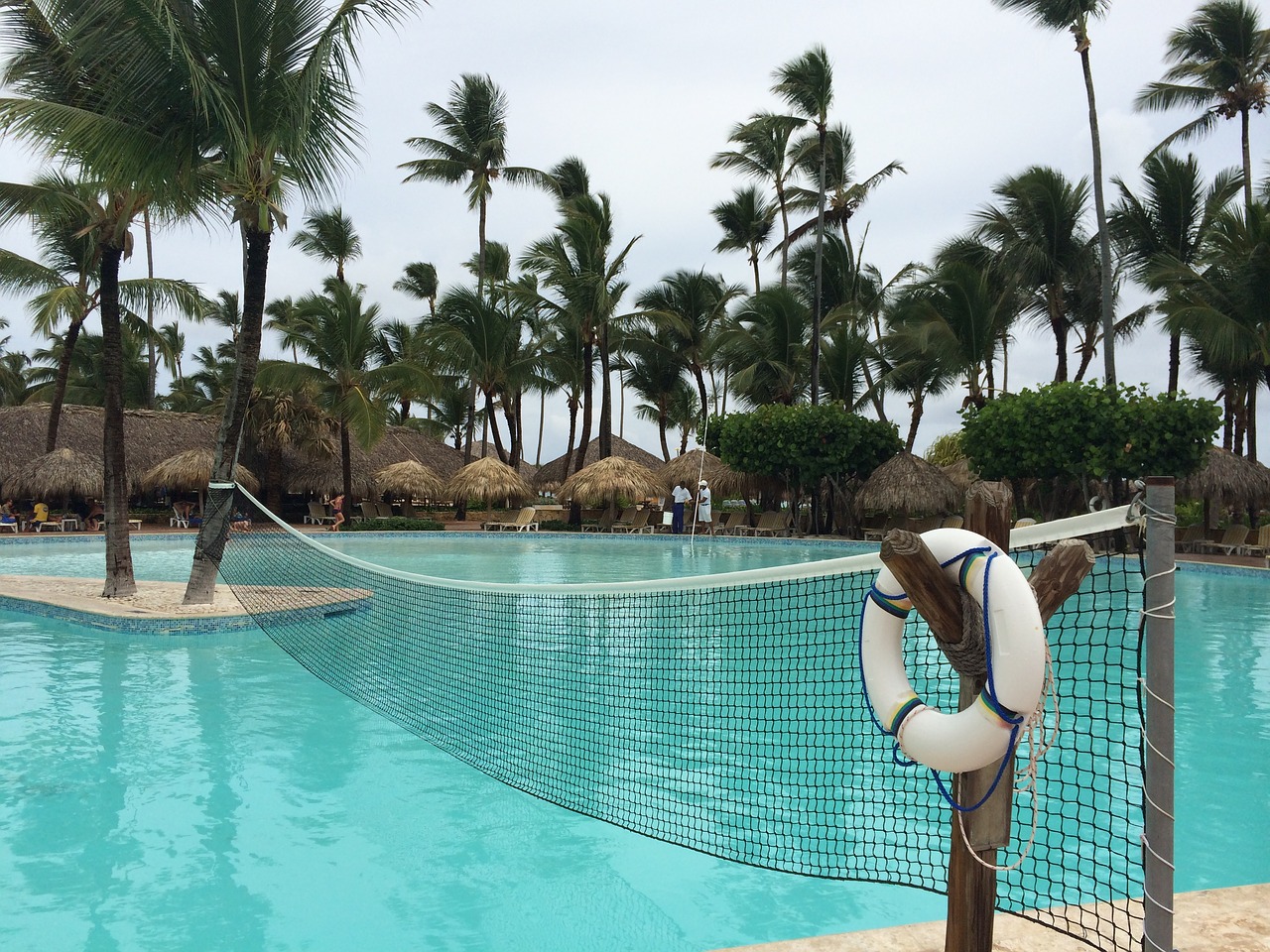 caribbean holiday palm trees free photo