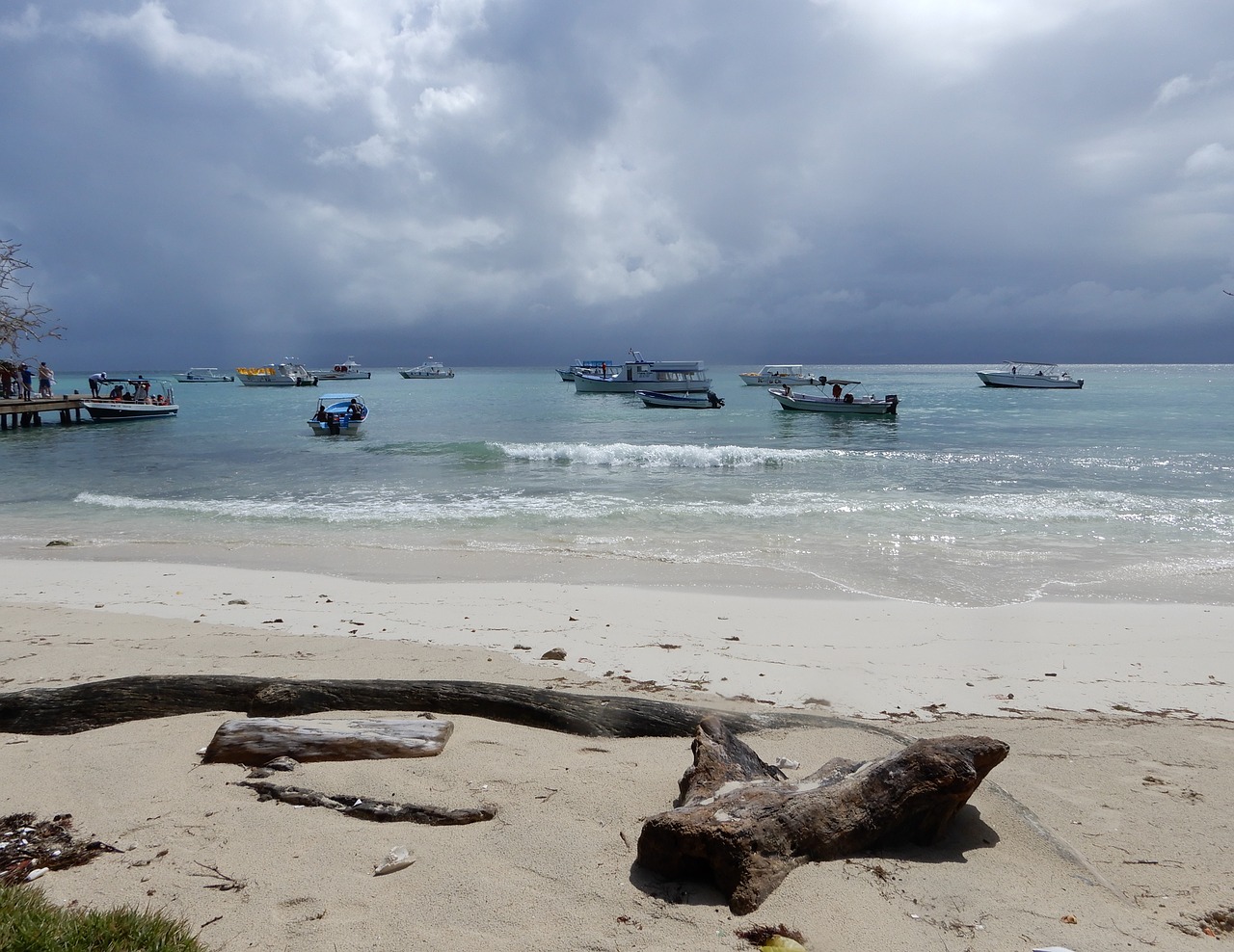 caribbean sea boat free photo