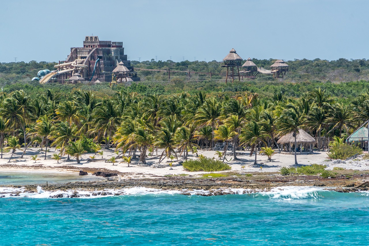 caribbean coast waves rocky free photo