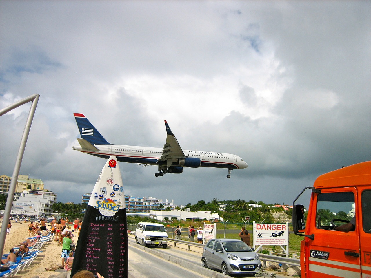 caribbean st maarten aircraft free photo