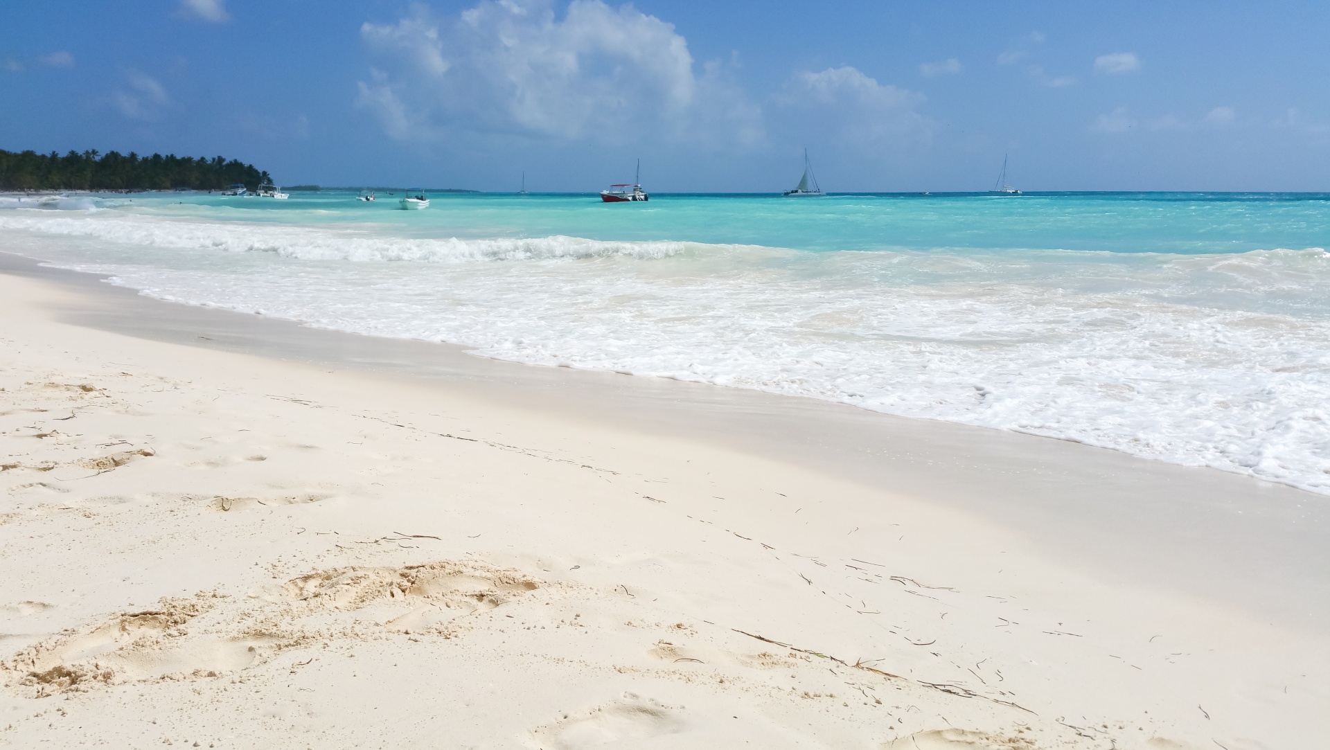 beach blue boats free photo