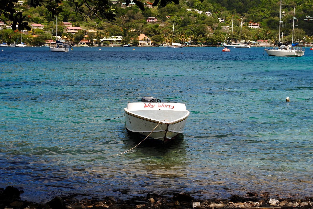 caribbean islands boat island free photo