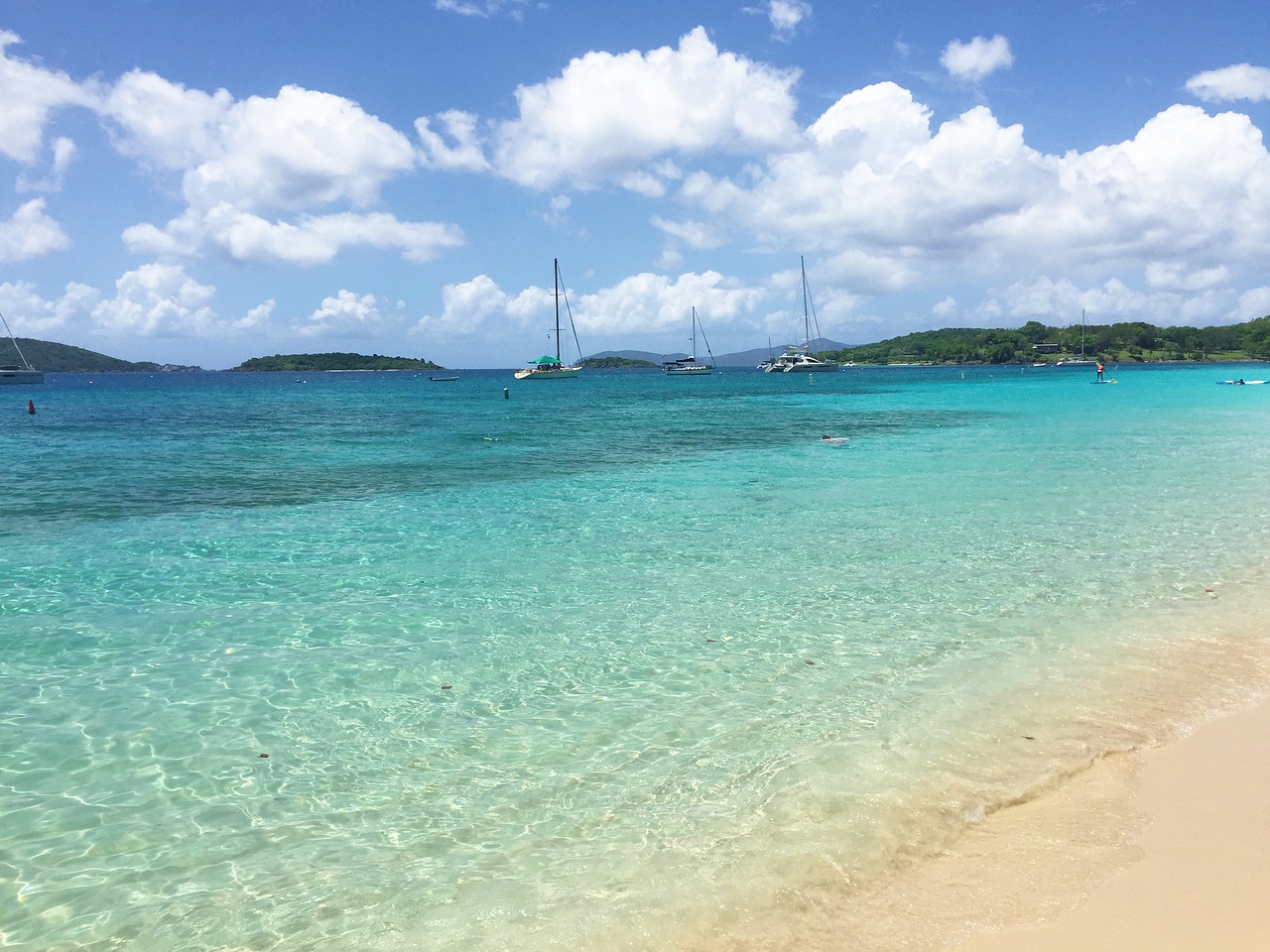 caribbean sea water vacation free photo